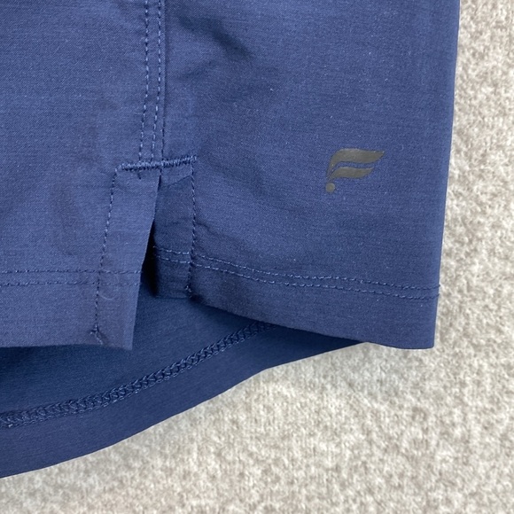 Fabletics The Fundamental short mens unlined navy blue zipper mesh gusset - Picture 2 of 8